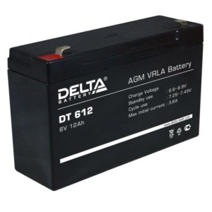 Аккумулятор DELTA DT-612 черный /10  ***