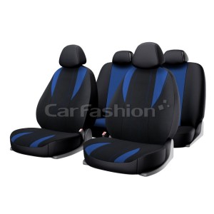 (CarFashion) Комплект чехлов на весь салон GOLF, цвет синий/черный/синий