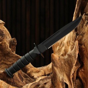 (Мастер К) Нож туристический МОСКИТ в пластиковом чехле, 15 см, сталь -420