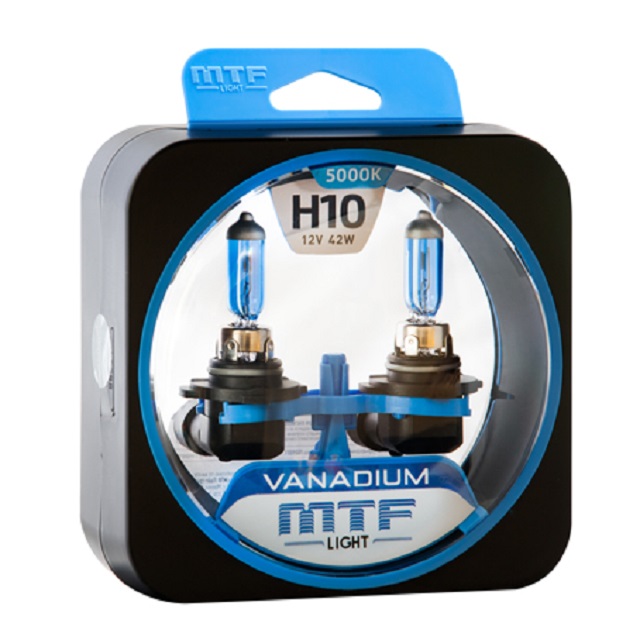 (MTF Light) Лампа H10 галогенная  42W 12V  Vanadium 5000к  (2шт комплект)