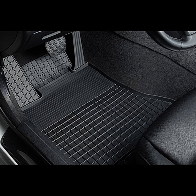 (SEINTEX) Комплект ковриков резиновый-Сетка на BMW X5 E53 <-2006 Range Rover Vogue с перемычкой