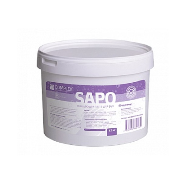 (Complex) Очищающая паста для рук "SAPO" с увлажняющим эффектом, 1,2 кг /12