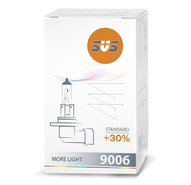 (SVS) Лампа HB 4 9006 галогенная 55 W 12V Standart +30%  (1шт) /10