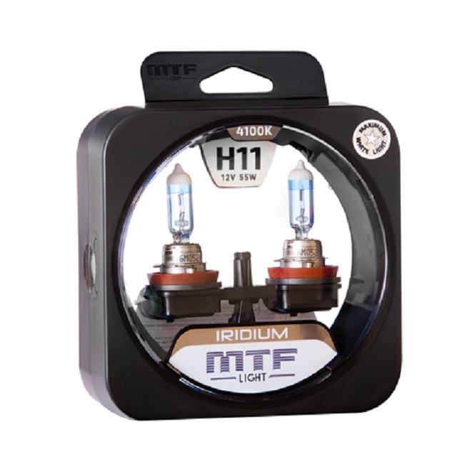 (MTF Light) Лампа H11 галогенная  55W 12V IRIDIUM 4100к   (2шт комплект)