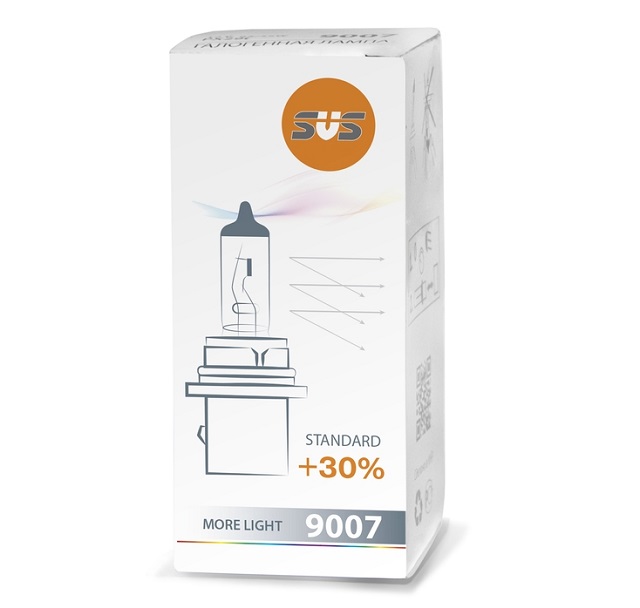 (SVS) Лампа HB 5 9007  галогенная 65/55W 12V Standart +30%  (1шт) /10