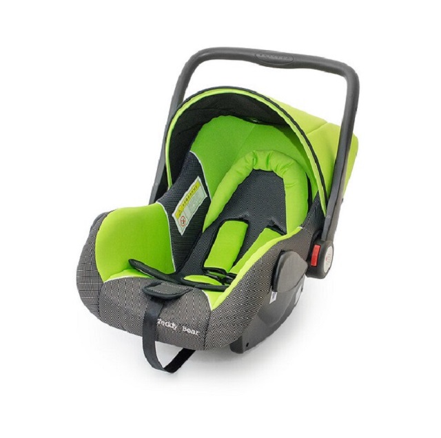 (BABY CAR SEAT) Автокресло ЛЮЛЬКА HB 801 (GREEN + BLACK DOT) (0-13 кг, группа 0+) /2
