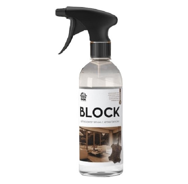(CleanBOX) Нейтрализатор запаха BLOCK с ароматом КОЖИ 0,5 л /18