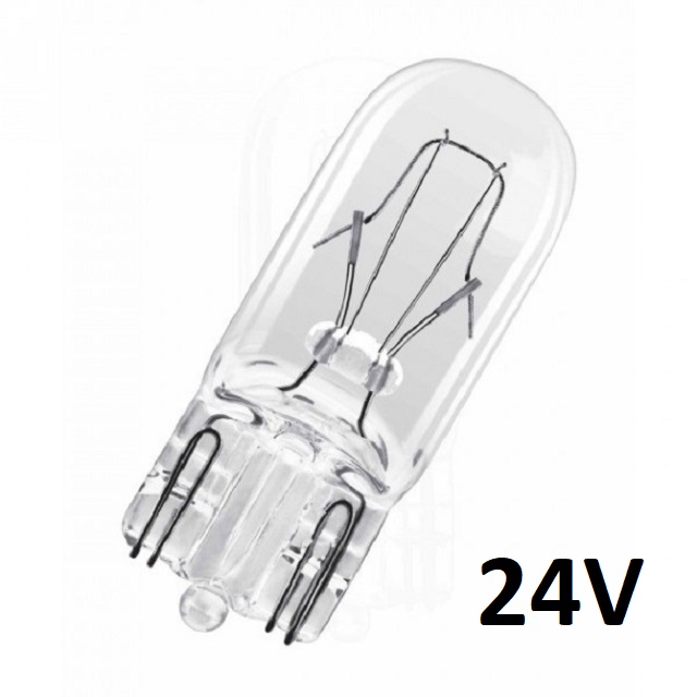 (SVS) Лампа 24V W5W SVS W2.1x9.5D 24V  (1шт)/10