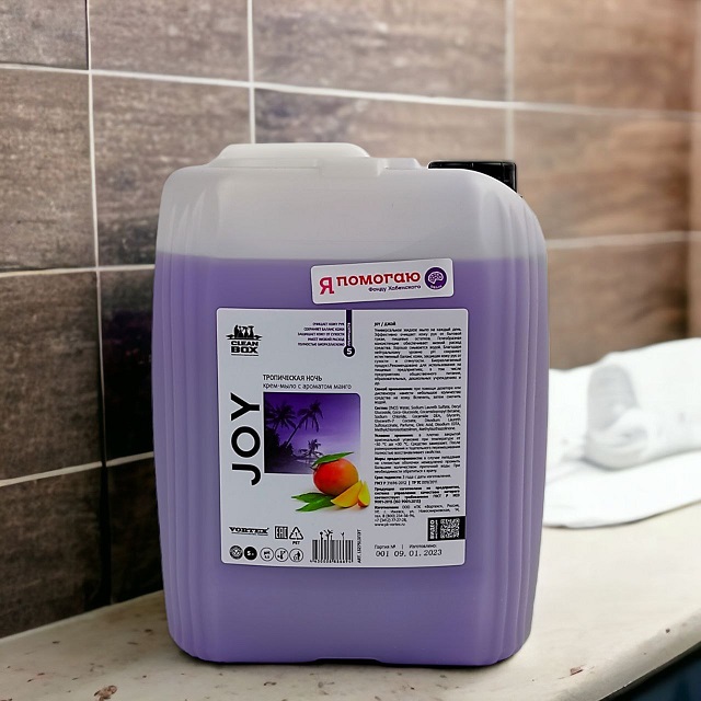(CleanBOX)Complex) Жидкое КРЕМ мыло JOY,  с ароматом Тропическая ночь 5 л /2