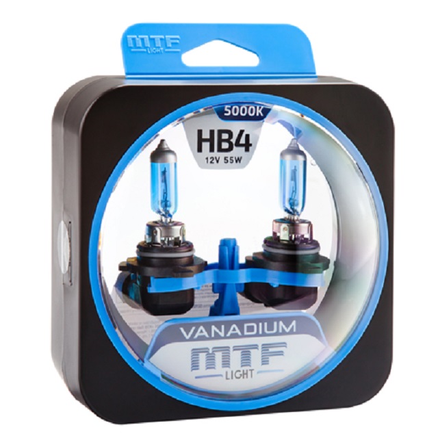 (MTF Light) Лампа HB 4 9006 галогенная  55W 12V  Vanadium 5000к (2шт комплект) /6