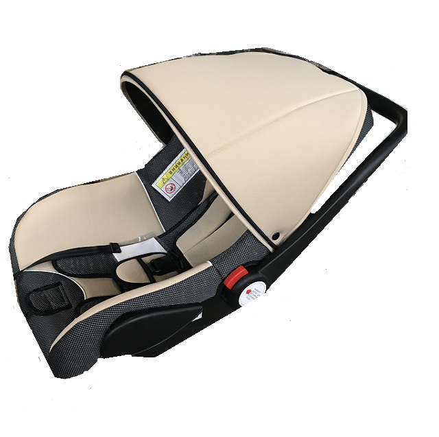 (BABY CAR SEAT) Автокресло ЛЮЛЬКА HB 801 (BEIGE + BLACK DOT) (0-13 кг, группа 0+) /2