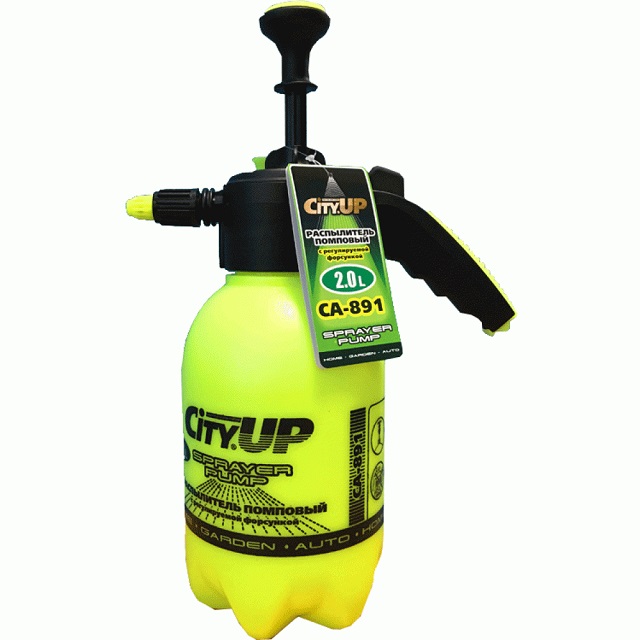 (CityUP) Бачок-распылитель помповый с регулируемой форсункой 2л