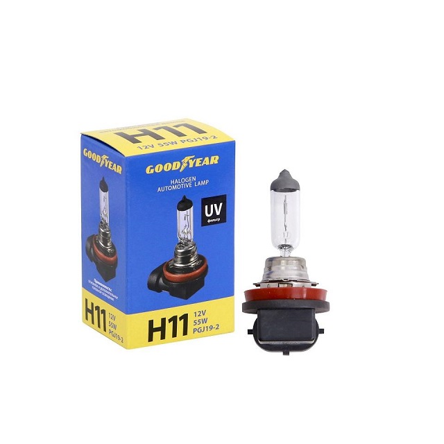 (Goodyear) Лампа H11 галогенная 55W 12V PGJ19-2
