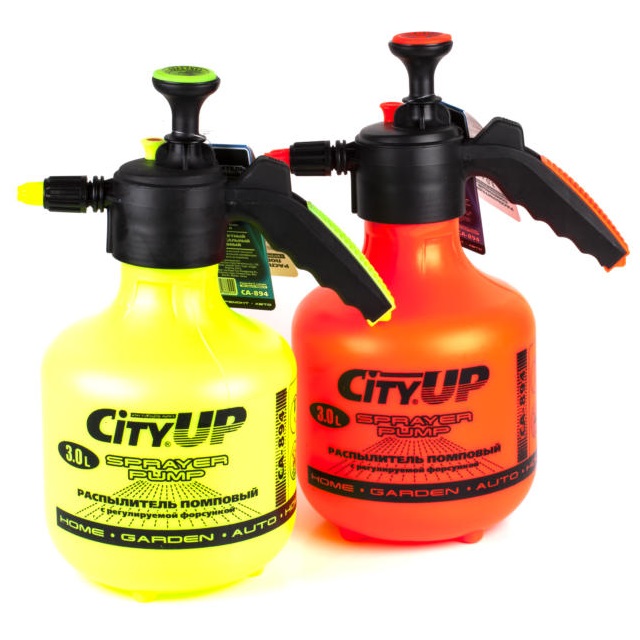 (CityUP) Бачок-распылитель помповый с регулируемой форсункой  3л