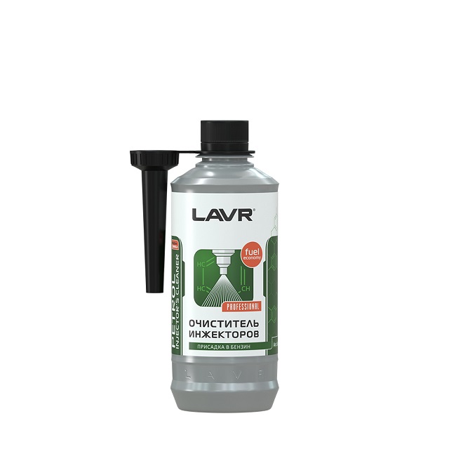 (LAVR) Очиститель инжекторов присадка в бензин (на40-60л) с насадкой 310мл /12