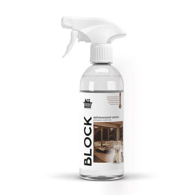 (CleanBOX) Нейтрализатор  запаха домашних живодных BLOCK 0,5 л /18