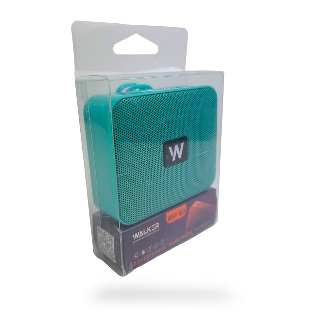 (WALKER) Колонка WSP-100, 5 Вт, Bluetooth, цвет БИРЮЗОВЫЙ