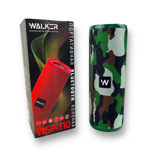 (WALKER) Колонка WSP-110, 10Вт, Bluetooth, цвет МИЛИТАРИ