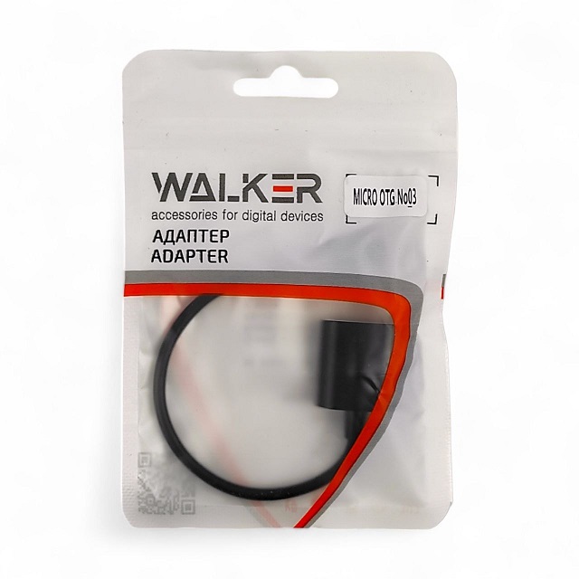 (WALKER) Адаптер (картридер) пластиковый USB MICRO , цвета в ассортименте