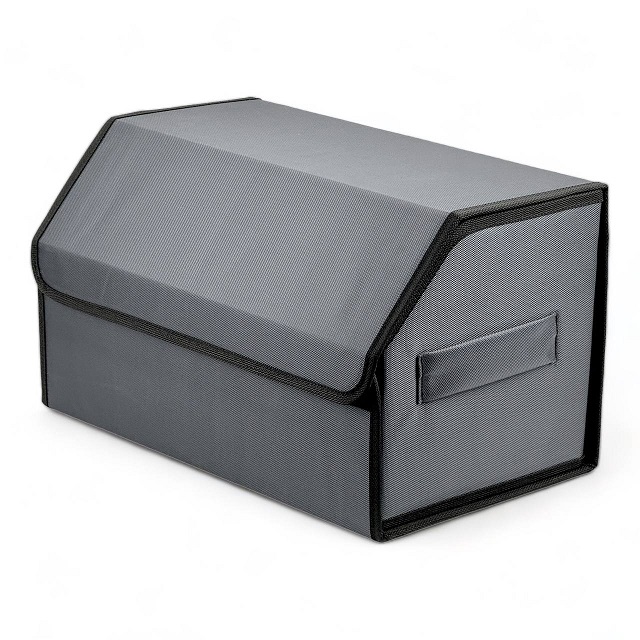 (AvtoVinni) Сумка органайзер в багажник на липучке цвет СЕРЫЙ (размеры 50*30*30 см)