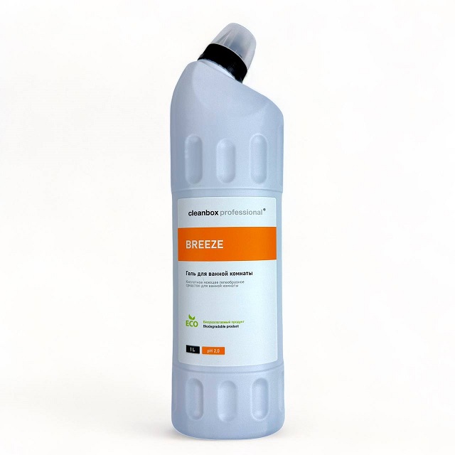 (CleanBOX) Ср-во для сантехники BREEZE Professional, кислотное моющее гелеобразное средство  1 л